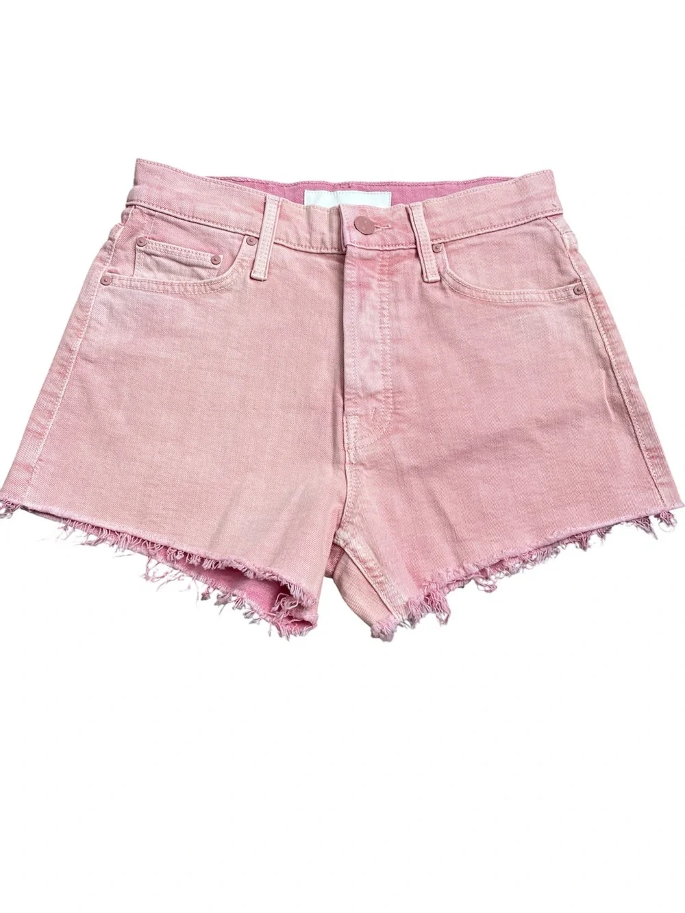 Mother Superior tomcat kick fray Jean shorts. Button fly.